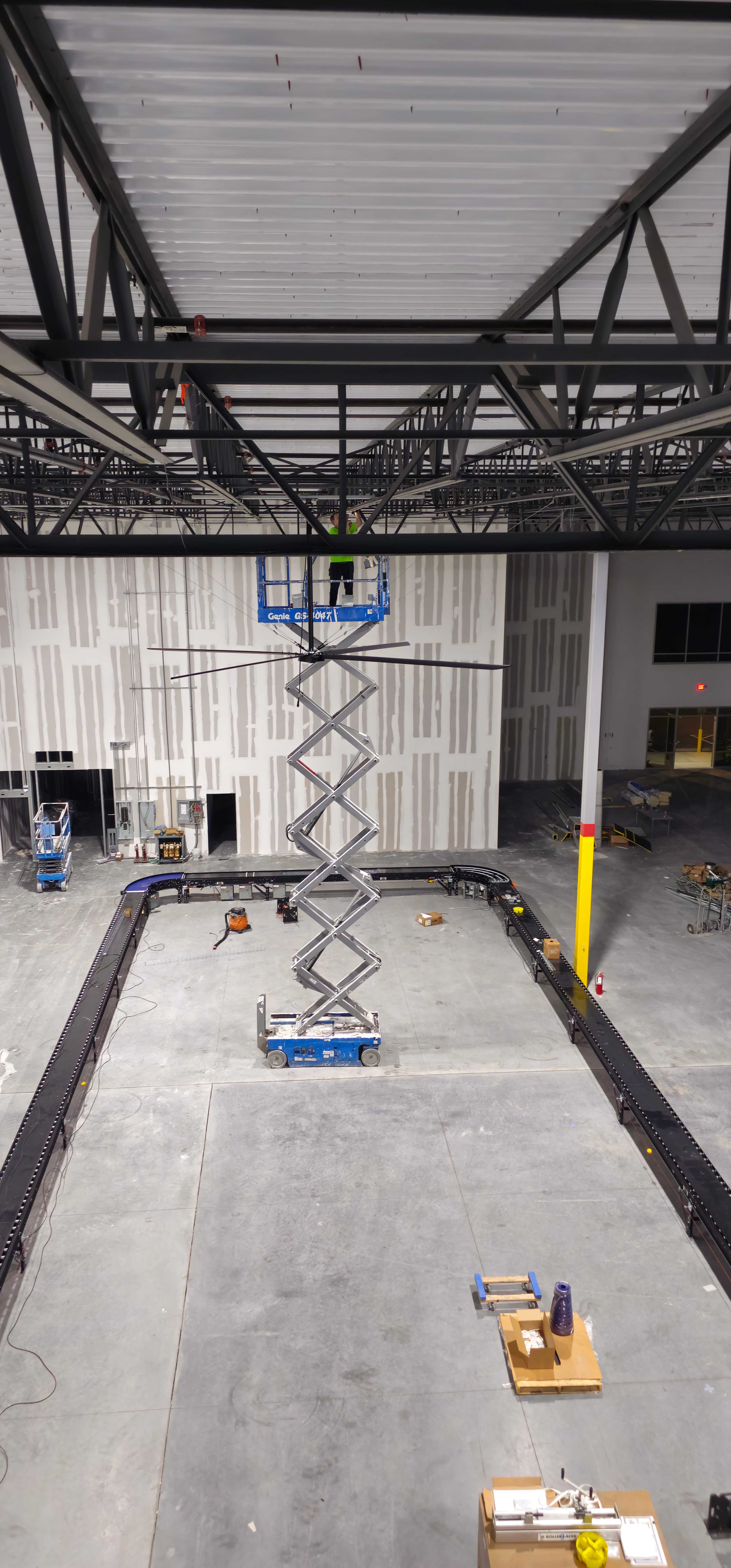 Elevated installation work